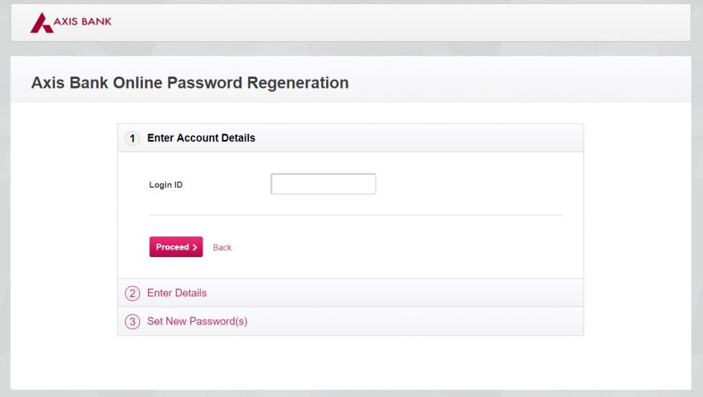 Axis Bank Mobile Banking login and Reset